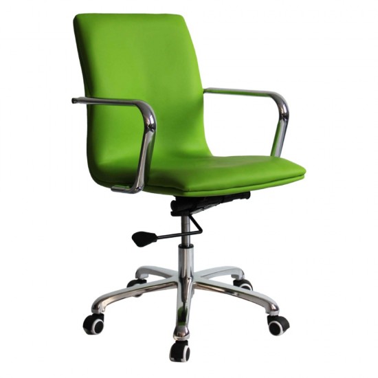 Fine Mod Imports Confreto Conference Office Chair Mid Back, Green