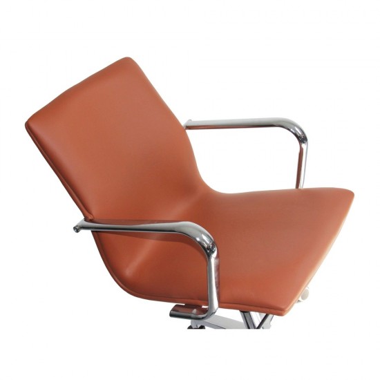 Fine Mod Imports Confreto Conference Office Chair Mid Back, Light Brown