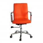 Fine Mod Imports Confreto Conference Office Chair Mid Back, Orange