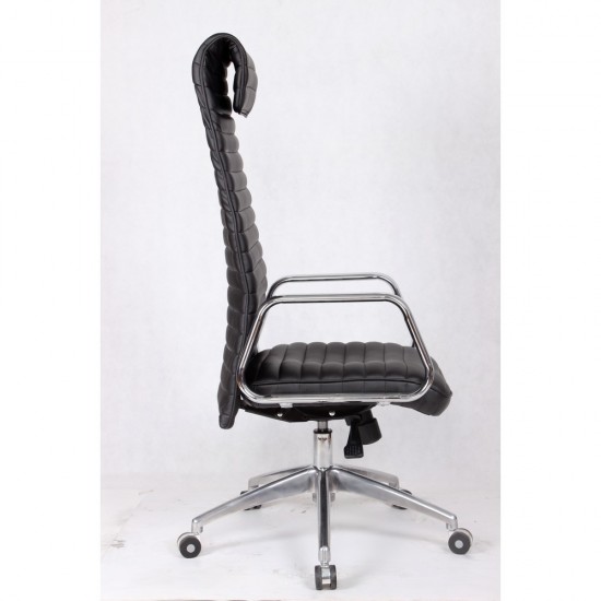 Fine Mod Imports Ox Office Chair High Back, Black