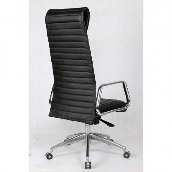 Fine Mod Imports Ox Office Chair High Back, Black