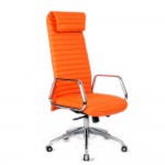 Fine Mod Imports Ox Office Chair High Back, Orange