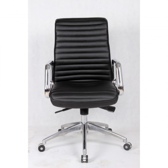 Fine Mod Imports Ox Office Chair Mid Back, Black