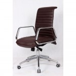 Fine Mod Imports Ox Office Chair Mid Back, Dark Brown