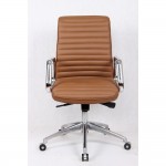 Fine Mod Imports Ox Office Chair Mid Back, Light Brown