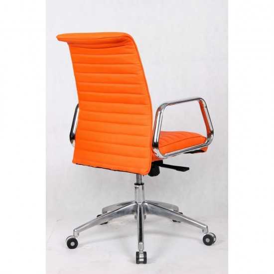 Fine Mod Imports Ox Office Chair Mid Back, Orange