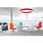 Fine Mod Imports Ox Office Chair Mid Back, Orange