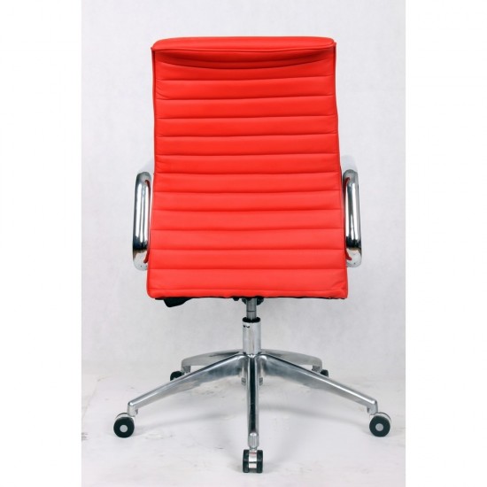 Fine Mod Imports Ox Office Chair Mid Back, Red