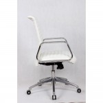 Fine Mod Imports Ox Office Chair Mid Back, White