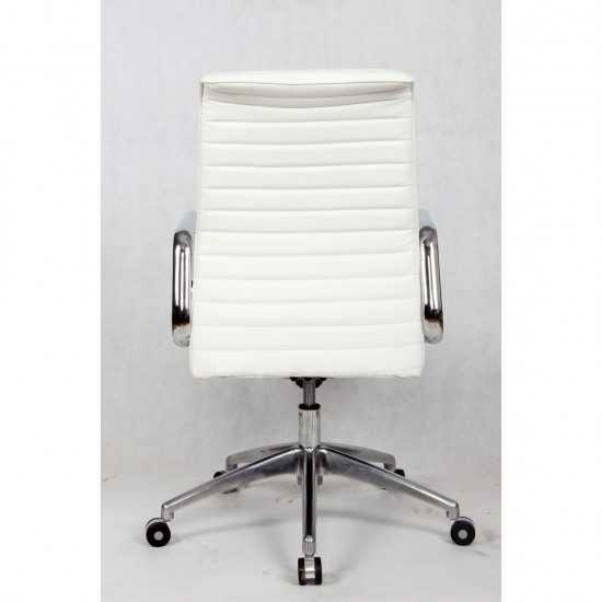 Fine Mod Imports Ox Office Chair Mid Back, White