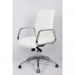 Fine Mod Imports Ox Office Chair Mid Back, White