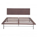 Fine Mod Imports Swab Bed, Walnut