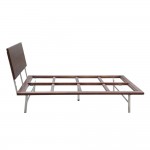 Fine Mod Imports Swab Bed, Walnut
