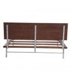 Fine Mod Imports Swab Bed, Walnut