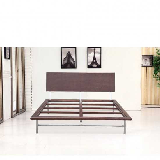 Fine Mod Imports Swab Bed, Walnut