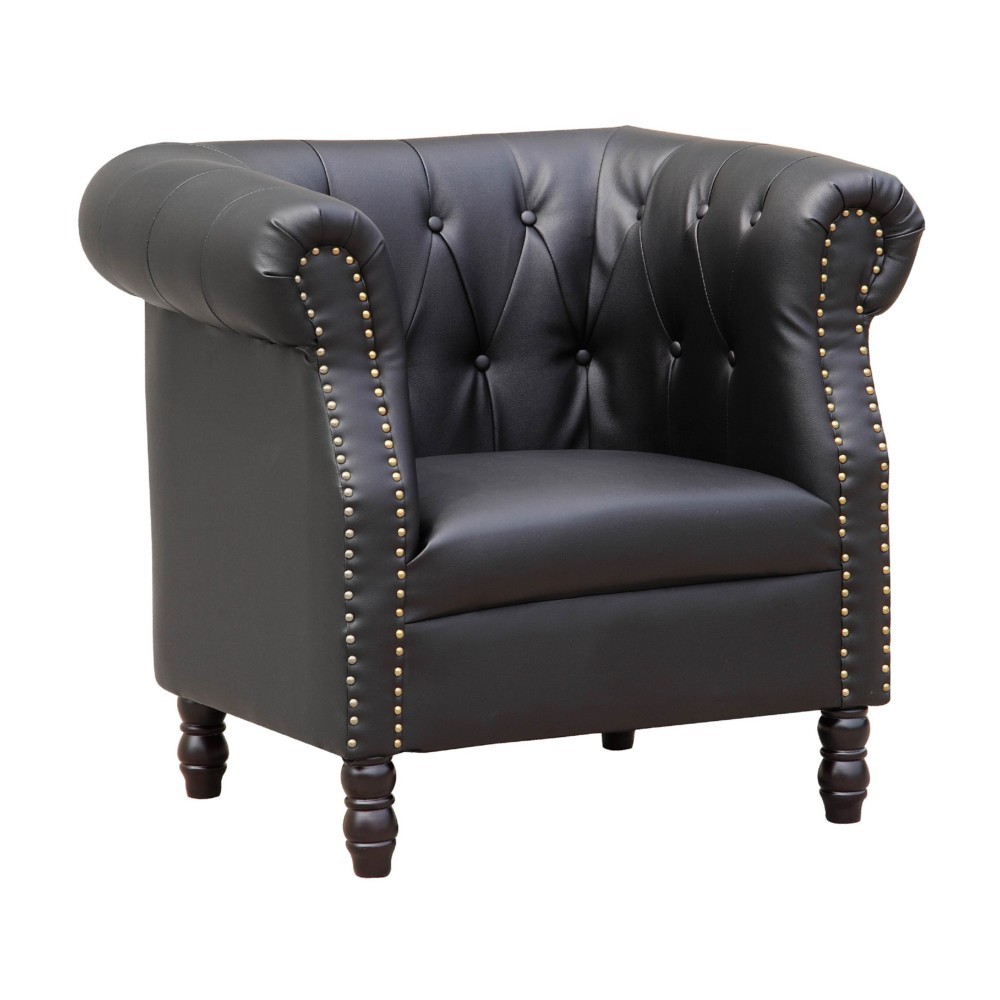 Fine Mod Imports Chester Chair, Black Fine Mod Imports Chester Chair, Black