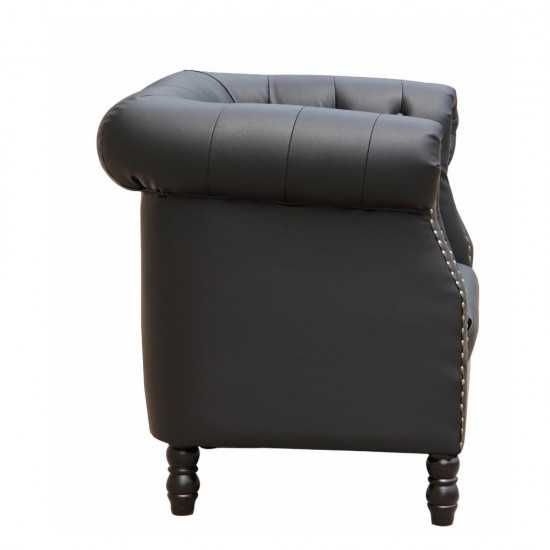 Fine Mod Imports Chester Chair, Black