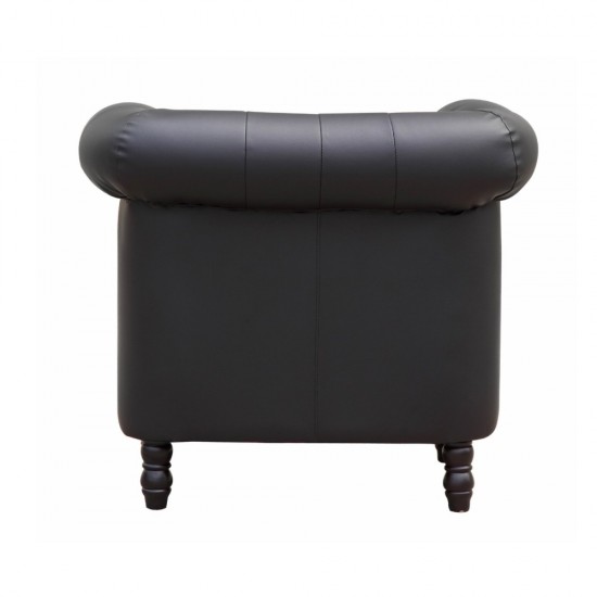 Fine Mod Imports Chester Chair, Black