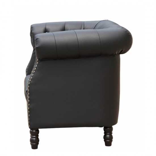 Fine Mod Imports Chester Chair, Black