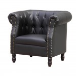 Fine Mod Imports Chester Chair, Black