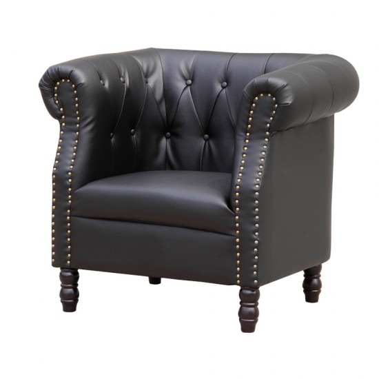 Fine Mod Imports Chester Chair, Black