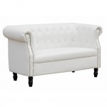 Fine Mod Imports Chester Loveseat, White