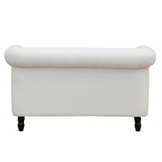 Fine Mod Imports Chester Loveseat, White