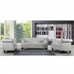 Fine Mod Imports Chester Loveseat, White