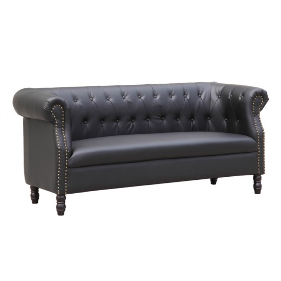 Fine Mod Imports Chester Sofa, Black