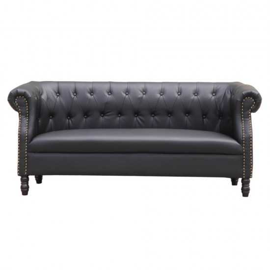 Fine Mod Imports Chester Sofa, Black