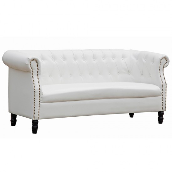 Fine Mod Imports Chester Sofa, White