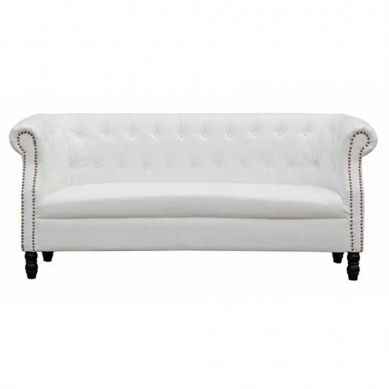 Fine Mod Imports Chester Sofa, White