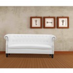 Fine Mod Imports Chester Sofa, White