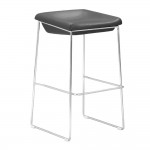 Fine Mod Imports Indent Bar Stool, Black