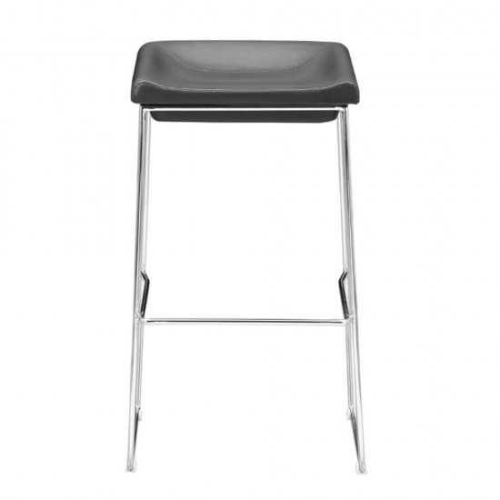 Fine Mod Imports Indent Bar Stool, Black