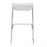 Fine Mod Imports Indent Bar Stool, White