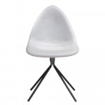 Fine Mod Imports Tripod Dining Chair, White