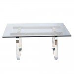 Fine Mod Imports Hans Coffee Table, Glass