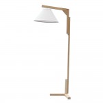 Fine Mod Imports Spiral Floor Lamp, Natural