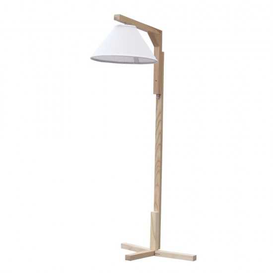 Fine Mod Imports Spiral Floor Lamp, Natural