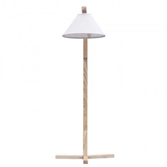 Fine Mod Imports Spiral Floor Lamp, Natural