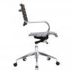 Fine Mod Imports Flees Office Chair Mid Back, Black