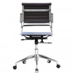 Fine Mod Imports Flees Office Chair Mid Back, Dark Brown