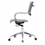 Fine Mod Imports Flees Office Chair Mid Back, Dark Brown