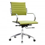 Fine Mod Imports Flees Office Chair Mid Back, Green