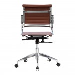 Fine Mod Imports Flees Office Chair Mid Back, Light Brown