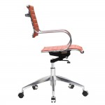 Fine Mod Imports Flees Office Chair Mid Back, Orange