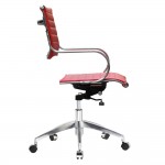 Fine Mod Imports Flees Office Chair Mid Back, Red