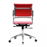 Fine Mod Imports Flees Office Chair Mid Back, Red