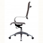 Fine Mod Imports Flees Office Chair High Back, Dark Brown